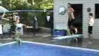 Amazing pool diving stunts