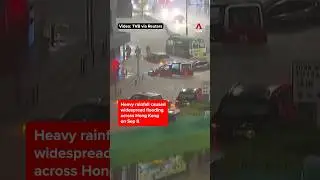 Heavy rainfall caused widespread flooding across Hong Kong on Sep 8.