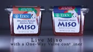 Eden Live Miso Tubs - Barley & Brown Rice Miso and Mugi Miso - Traditional Japanese Miso