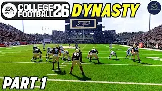College Football 26 Dynasty Mode Part 1! NEW PURDUE HEAD COACH!