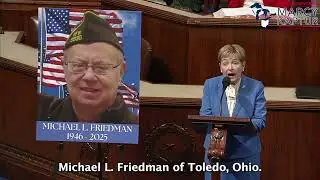 Congresswoman Kaptur Floor Speech Honoring The Life And Legacy Of Toledo Ohio's Michael L. Friedman