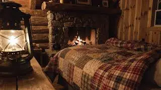 Sweet Winter Night Coffee Shop ❄️ Cozy Jazz Music & Crackling Fireplace for Study & Work