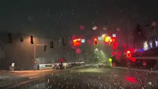 Drive in snow storm in Connecticut #snow #snowstorm