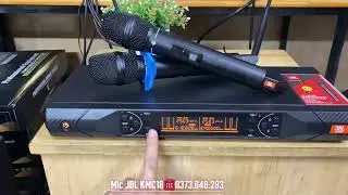 Xả mic kh&ocirc;ng d&acirc;y cao cấp JBL KMC18.Giao diện đẹp,chất &acirc;m cực đinh.