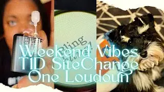 Vlog T1D Weekend Vibes Tandem Mobi Site Change DogBone Puppy Clothes Girls Day Mini Schnauzer