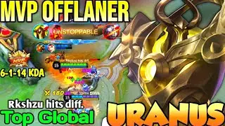 URANUS BEST BUILD IN 2021 | TOP GLOBAL URANUS Rkshzu hits diff. - MOBILE LEGENDS
