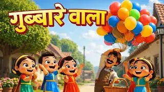 गुब्बारे वाला | Gubbare wala Cute Hindi Nursery Rhyme for Kids#cartoon #youtube #viral #trending 