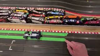 Hands free slot car track cleaning!