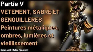 Tuto : Vêtement, sabre et genouillères, utiliser des peintures métaliques - Crankshot - Partie 5