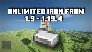 FASTEST IRON FARM IN MINECRAFT (1.9 - 1.19.4) - BUILD IT UNDER 5 MINUTES. 100+ IRON PER HOUR