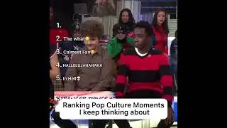 Ranking Pop Culture Moments I Keep Thinking About