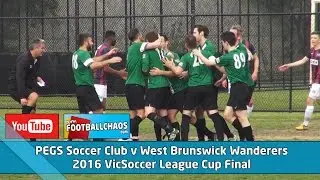 2016 VicSoccer League Cup - PEGS v West Brunswick Wanderers