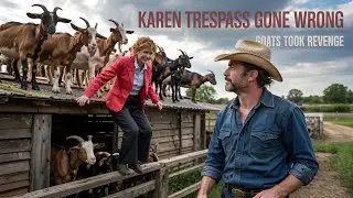 HOA Karen Trespassed Into My Barn — Then Screamed When My Goats Chased Her Onto the Roof 🐐🔥