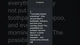 AI On: Should marijuana be legal for recreational use #shorts