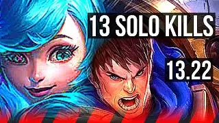GWEN vs GAREN (TOP) | 13 solo kills, Dominating | NA Master | 13.22