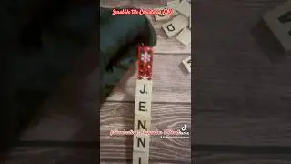 Christmas Crafts using scrabble tiles. #christmas #diycrafts #christmascrafts #shorts #scrabble #diy