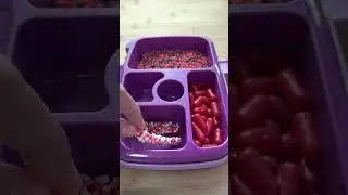 Packing School Lunch *ONLY PINK FOOD* #shorts
