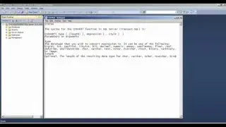 SQL CONVERT Function - how to use CONVERT Function