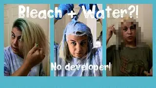 Удаление цвета ТОЛЬКО с помощью отбеливателя и воды — без проявителя/перекиси!