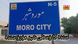 STREET VIEW MORO  DISTRICT NAUSHAHRO FEROZSINDH PAKISTAN MOOMAL TV
