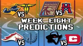 UFL Week 8 Predictions