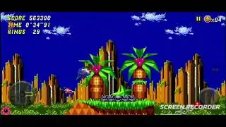 Jugando sonic cd