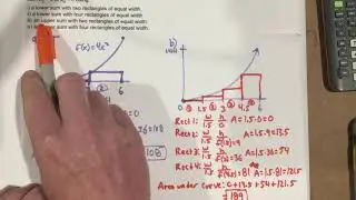 Approximate the area under a curve using rectangles - Upper and Lower Sums (Left & Right endpoints)