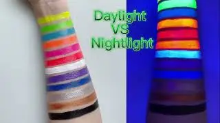 12 Cores UV Glow Paint Fluorescent Neon Oil Face Body Cosmetic Pa
