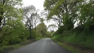 Driving On The D28 Between Kerien & Ma&euml;l Pestivien, C&ocirc;tes d'Armor, France 29th May 2013
