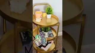 Chic on Wheels: Elegant Gold Bar Cart &ndash; Minimalist Luxury on the Move🛒