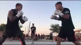Pelea boxeo callejero Juli&aacute;n valloni vs Luciano cejas 