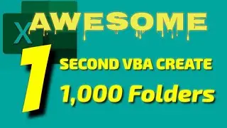 VBA Create Folders/Fast Create Folders-Awesome