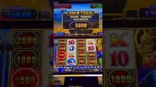Luxury train slot-Massive bonus! Gold train landed max bet$5