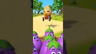 The Great Brinjal Crash Landing#Potato#Eggplant#3DAnimation#Cartoon#asmr#satisfying