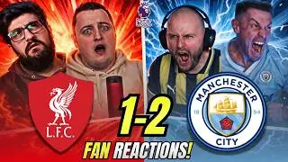 Liverpool & City Fans React to Liverpool 1-2 Manchester City | Premier League Fan Reactions