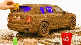 The surreal cleaning process of 1:20 Scale Rolls Royce Cullinan After an Extreme Off-Road Adventure🔥
