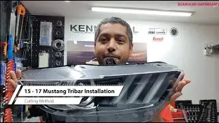 15 - 17 Mustang Tribar Lights Installation Cutting Method
