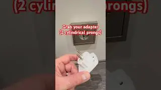 Before You Travel to Europe.. Know This Plug Hack! #europe #paris #holiday #plug #power #shorts