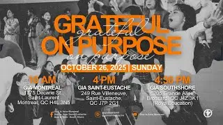Grateful On Purpose | Ptra. Ninia Ciron | Oct. 26, 2025