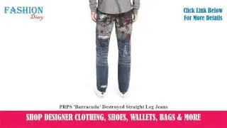 ★★★ PRPS 'Barracuda' Destroyed Straight Leg Jeans ★★★