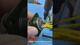 JCW-TS205H Metal round connector to wire soldering machine