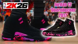 NBA 2K26 Shoe Creator - Jordan 12 Doernbecher 2017