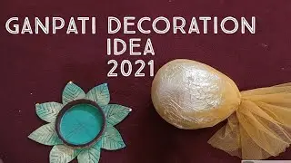 Ganpati Nariyal Decoration ideas 2021 | नारियल से गणपति कैसे सजये | Craft Paradise by Manvi