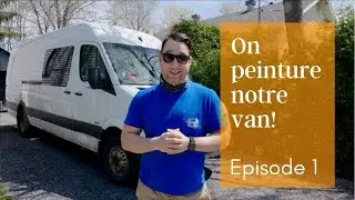 EP1 - Début des travaux de peinture Raptor Liner sur notre van - Réparation de la carrosserie