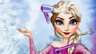 Disney Frozen Online Games - Frozen Elsa Princess Hair Saloon - Hairstyle Online Game For Kids