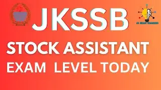 JKSSB STOCK ASSISTANT PAPER REVIEW II #jkssb