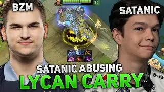 SATANIC ABUSING LYCAN CARRY vs TOP 7 RANK BZM ON BRISTLEBACK!