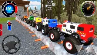 Juegos De Carros - Police Monster Truck Impossible Driver #5 - US Car Stunts Racing Android Gameplay