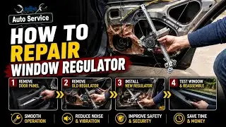 How to Remove a REAR Window Regulator Mercedes benz w210