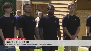 Upstate military recruits swear in on U.S. Army&rsquo;s 250th birthday
